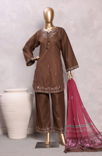 Sadabahar Luxury Eclair Solid Lawn Embroidery 3Piece Stitched Collection ECL-1016