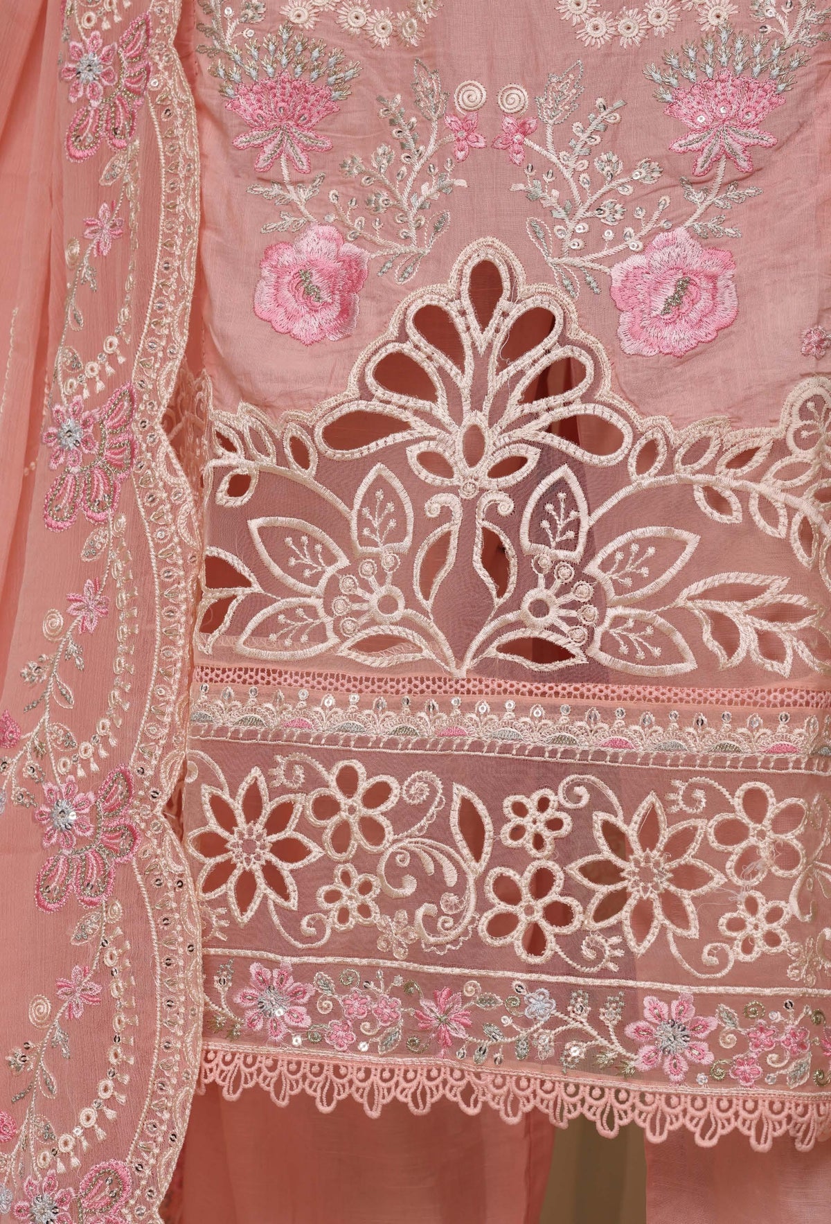 Sadabahar Luxury Slub Lawn Embroidery Stitched Vol-08 Collection 2026. LEL-1003