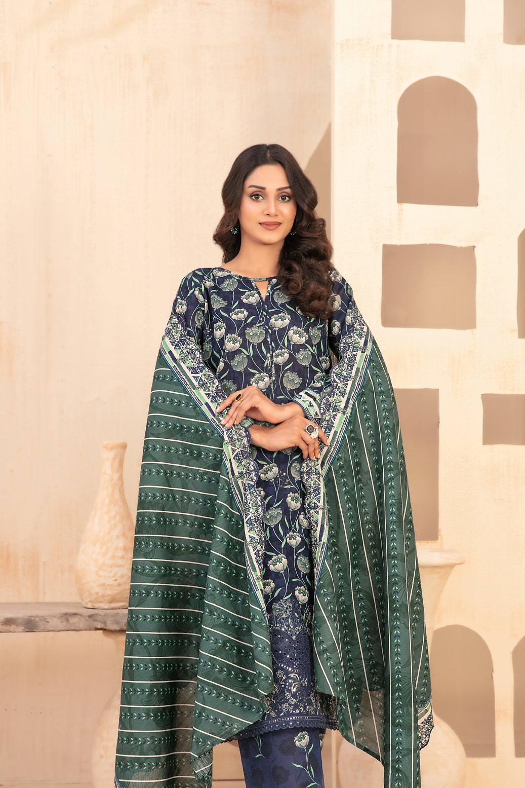 TAWAKKAL MAYESHA EMBROIDERED KHADDAR 3PIECE UNSTITCHED COLLECTION 2025 D-06