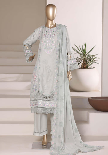 Sadabahar Luxury SlubViscous Lawn Embroidery With Chiffon Embroidery Dupatta Stitched Vol-01 Collection 2026. LEL-14