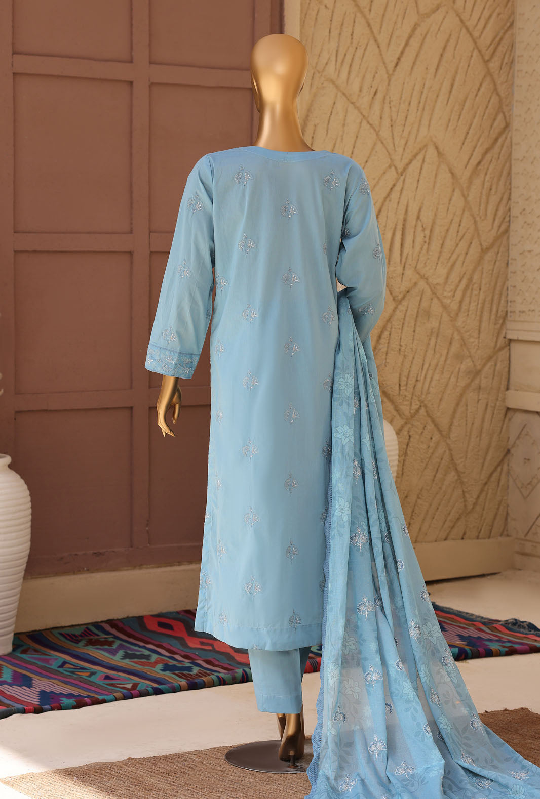 Meeras by HZ Textiles Embroidered Lawn Suit Unstitched 3 Piece Collection 2026 D#-08
