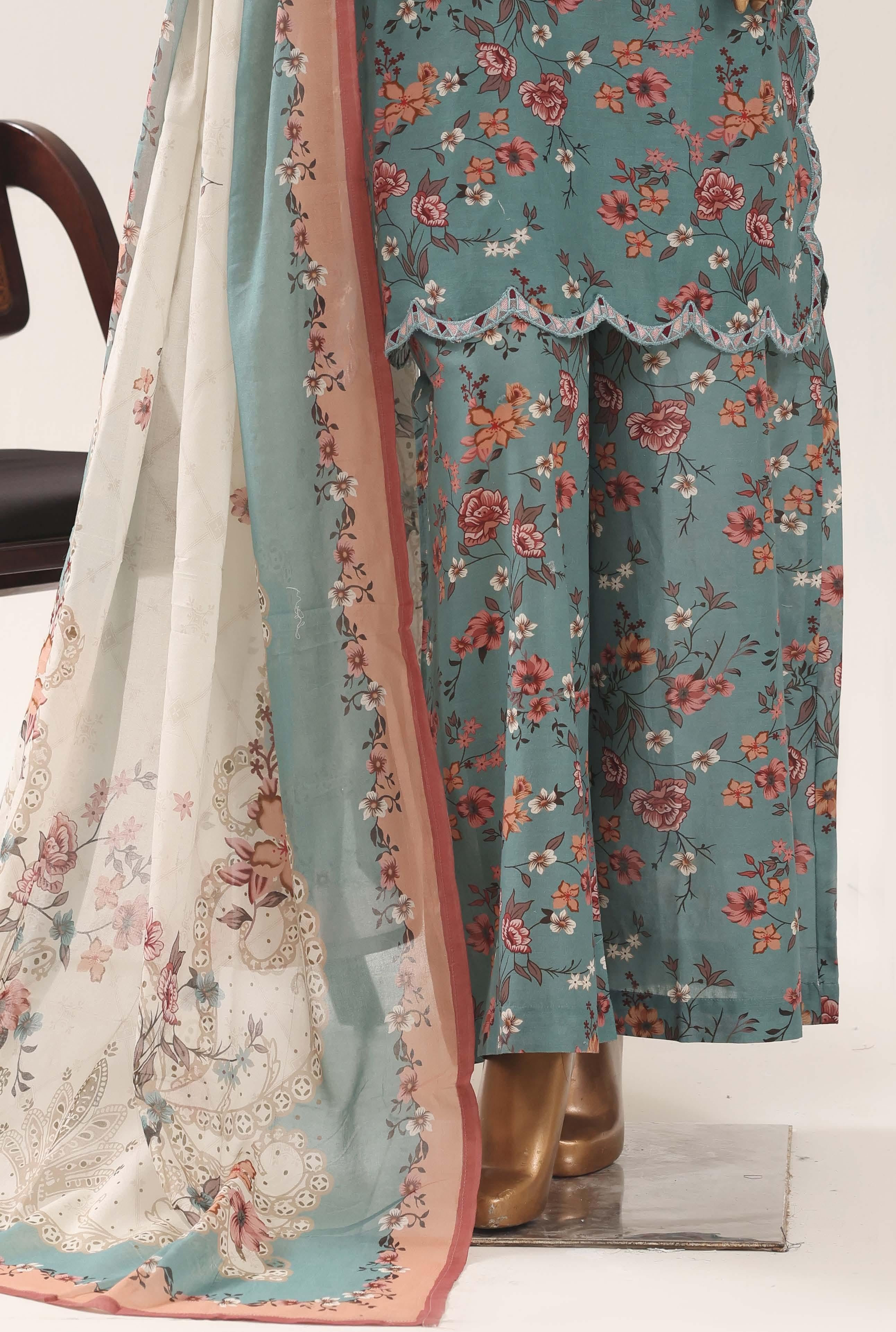 Sadabahar Malika Embroidery Lawn Short Length 3Piece Stitched Vol-08 Collection 2026 D#01