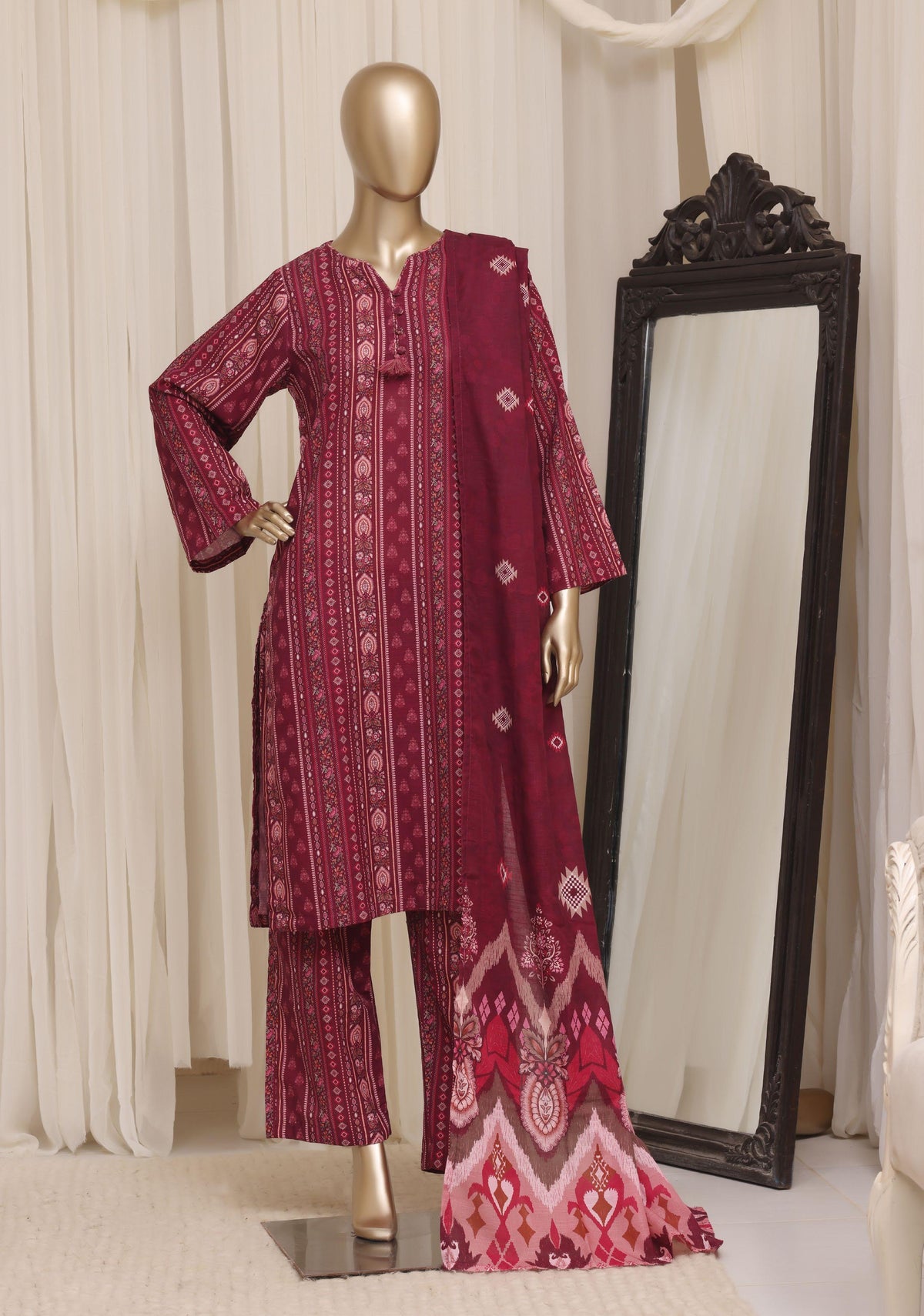 Sadabahar Luxury Khaddar Printed Winter 3Piece Vol-01 Collection SDKH-06