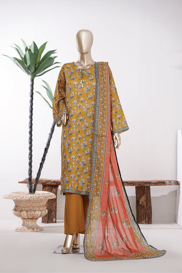 BIN SAEED Luxury Lawn Printed 3pcs Stitched Vol-18 3Piece Stitched COLLECTION 2026 D-#28