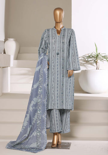 Sadabahar Printed Khadder 3PCS Stitched Vol—4 Collection 2025 D-33