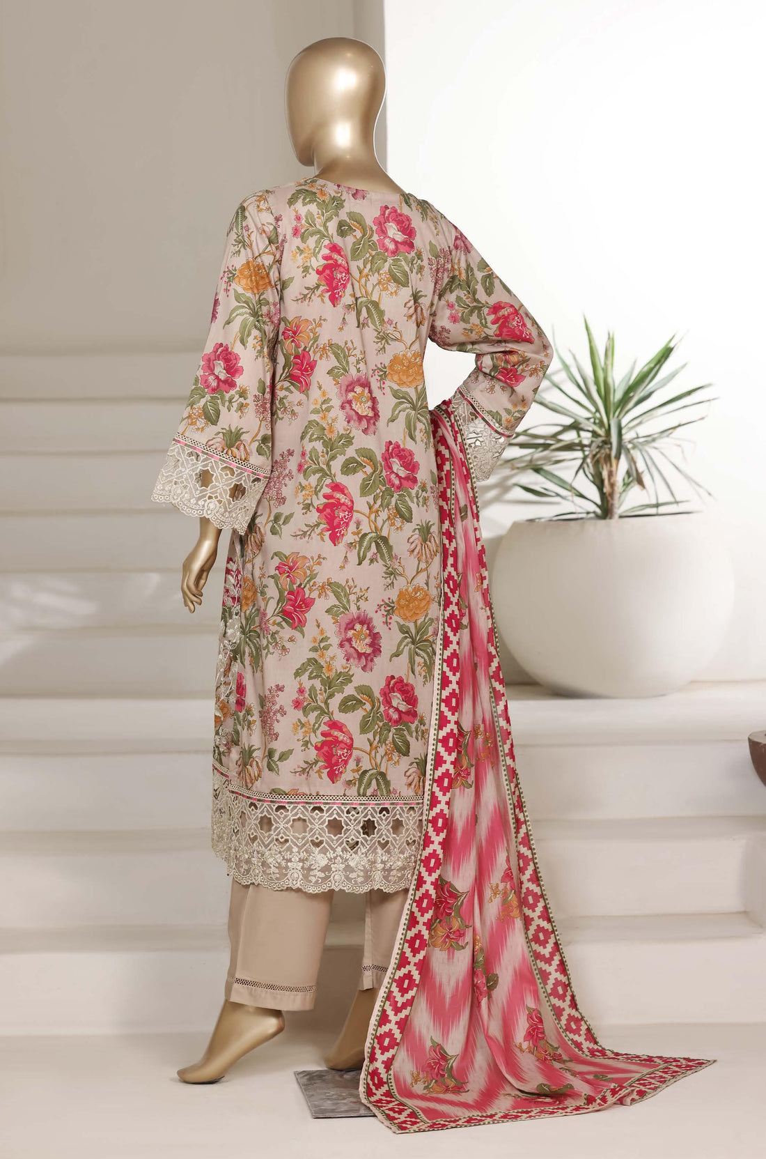 Sadabahar Luxury Signature  Lawn Embroidery 3Piece Stitched Vol-03 COLLECTION 2026. D-05