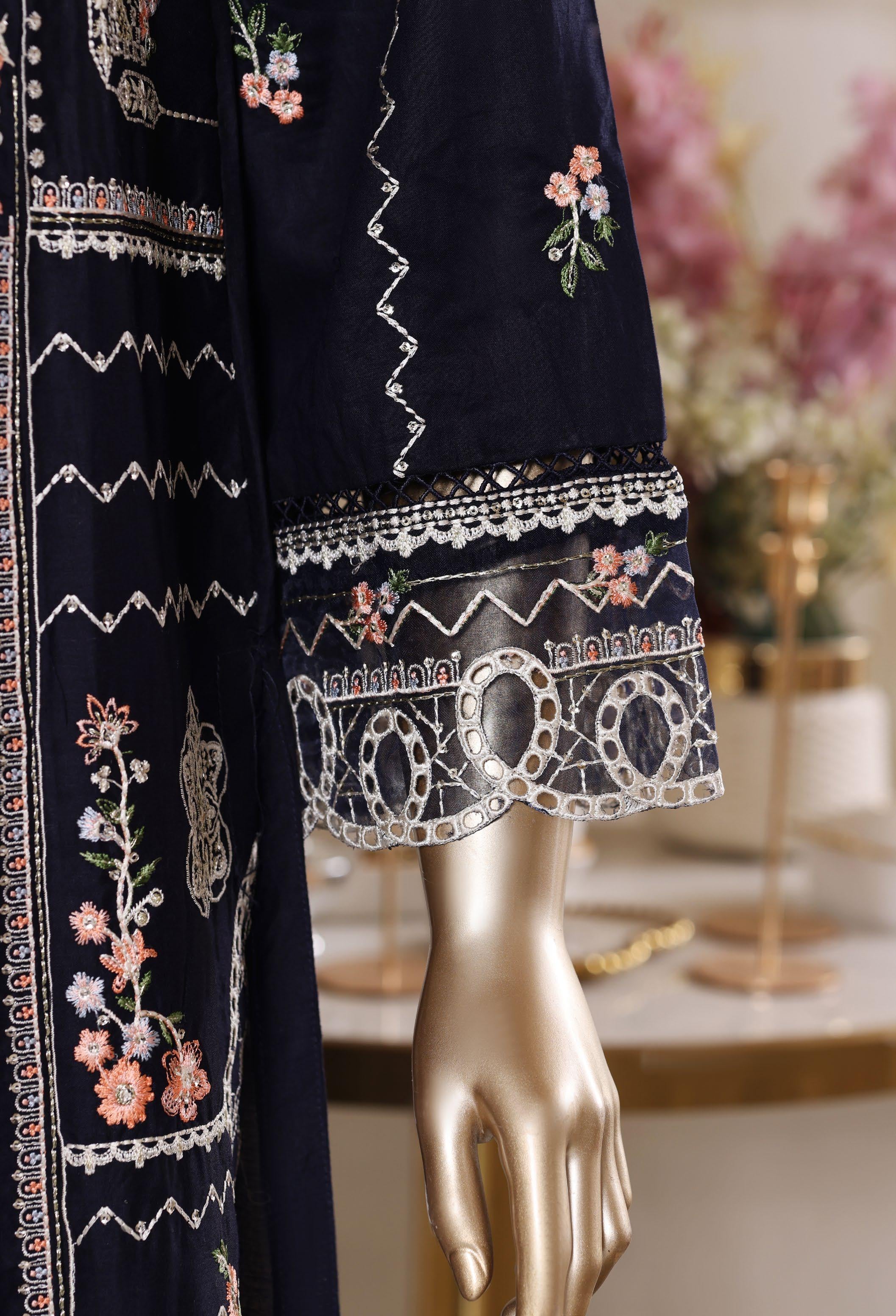 Bin Saeed Luxury Laserkari Heavy Embroidery Festive Vol-02 3Piece Stitched Collection 2026 D#-23