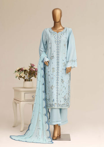 Sadabahar Luxury Slub Lawn Embroidery Stitched Vol-15 Collection 2026. LEL-02
