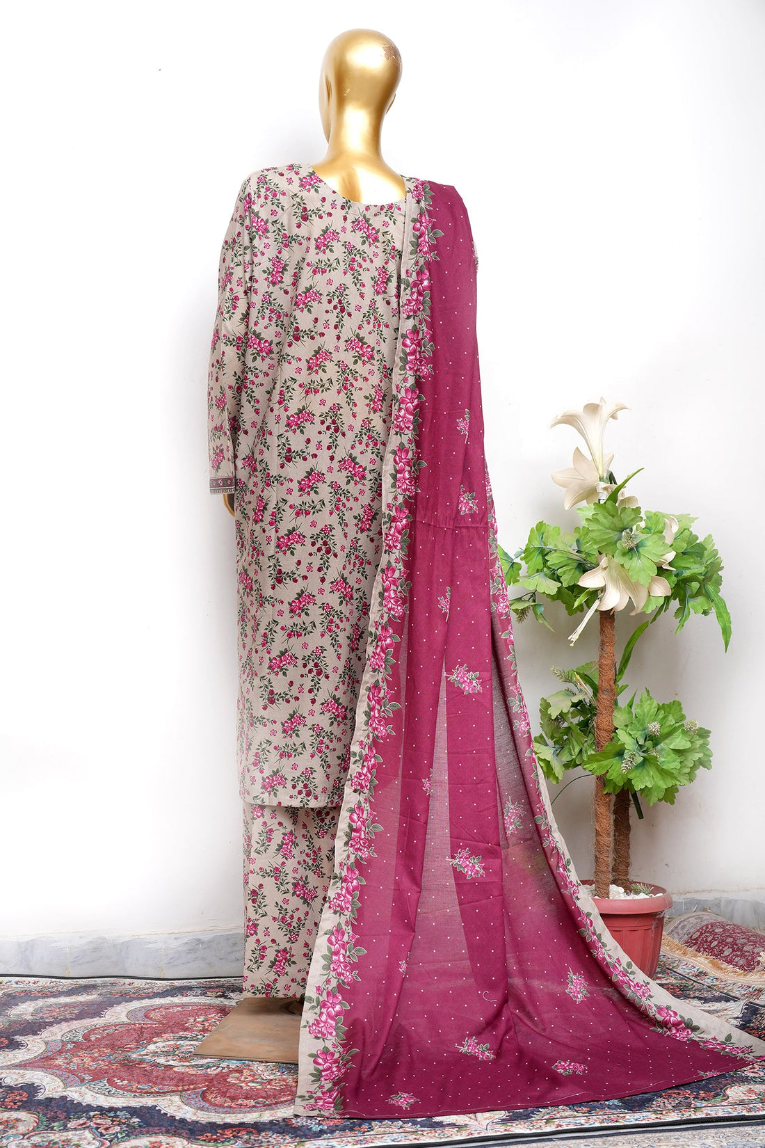 BIN SAEED Luxury Lawn Printed 3pcs Stitched Vol-30 3Piece Stitched COLLECTION 2026 D#-137