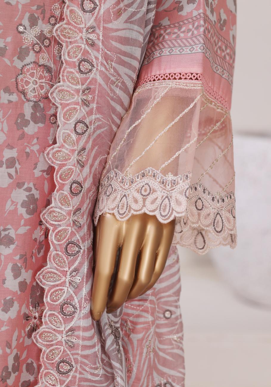 Bin Saeed Luxury Stitched Lawn Embroidery With Dupatta Embroidery 3Piece Stitched COLLECTION 2026. D-01