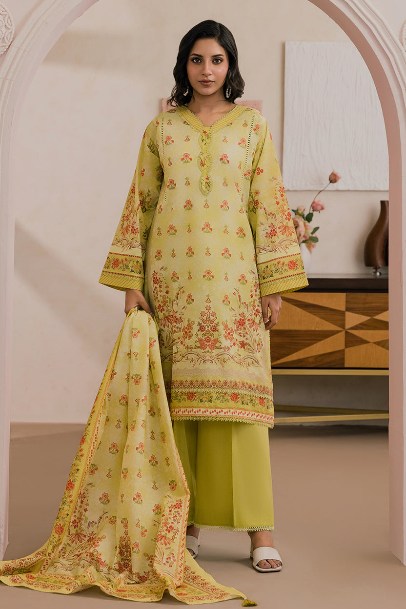 Zellbery Luxury Lawn Printed 3Piece Unstitched Collection 2026 WUS26X31134