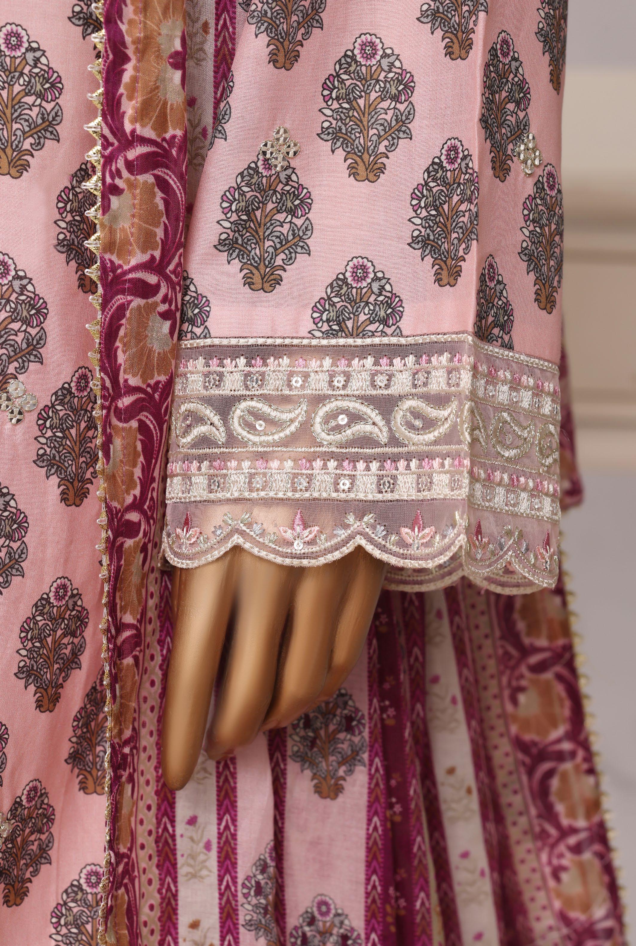 Sadabahar Luxury Regal Lawn With Digital Printed Lawn Dupatta 3Piece Stitched Festive Edition Collection 2026. D#-07