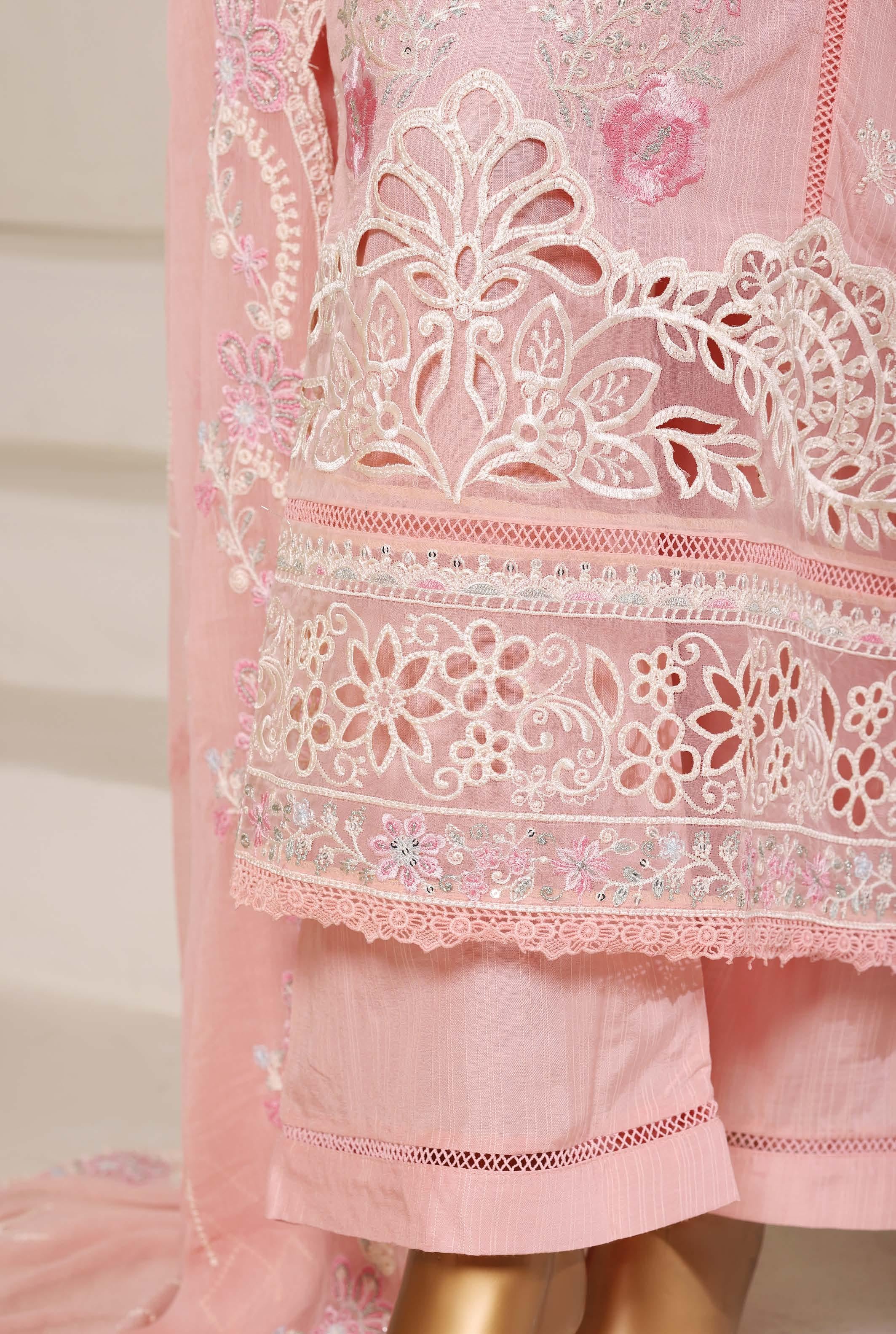 Sadabahar Luxury SlubViscous Lawn Embroidery With Chiffon Embroidery Dupatta Stitched Vol-01 Collection 2026. LEL-04