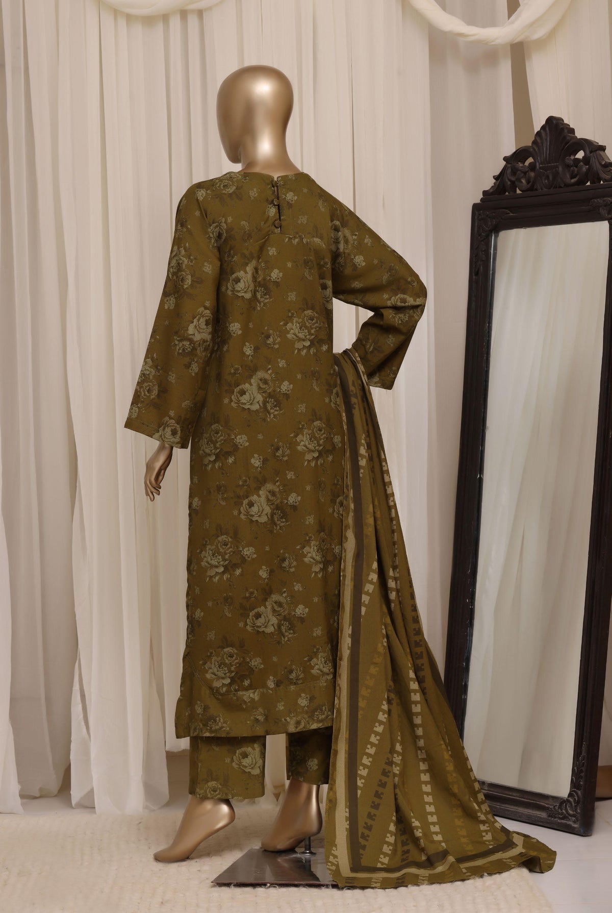 Sadabahar Luxury Dhanak Printed Winter 3Piece Collection DHS-03