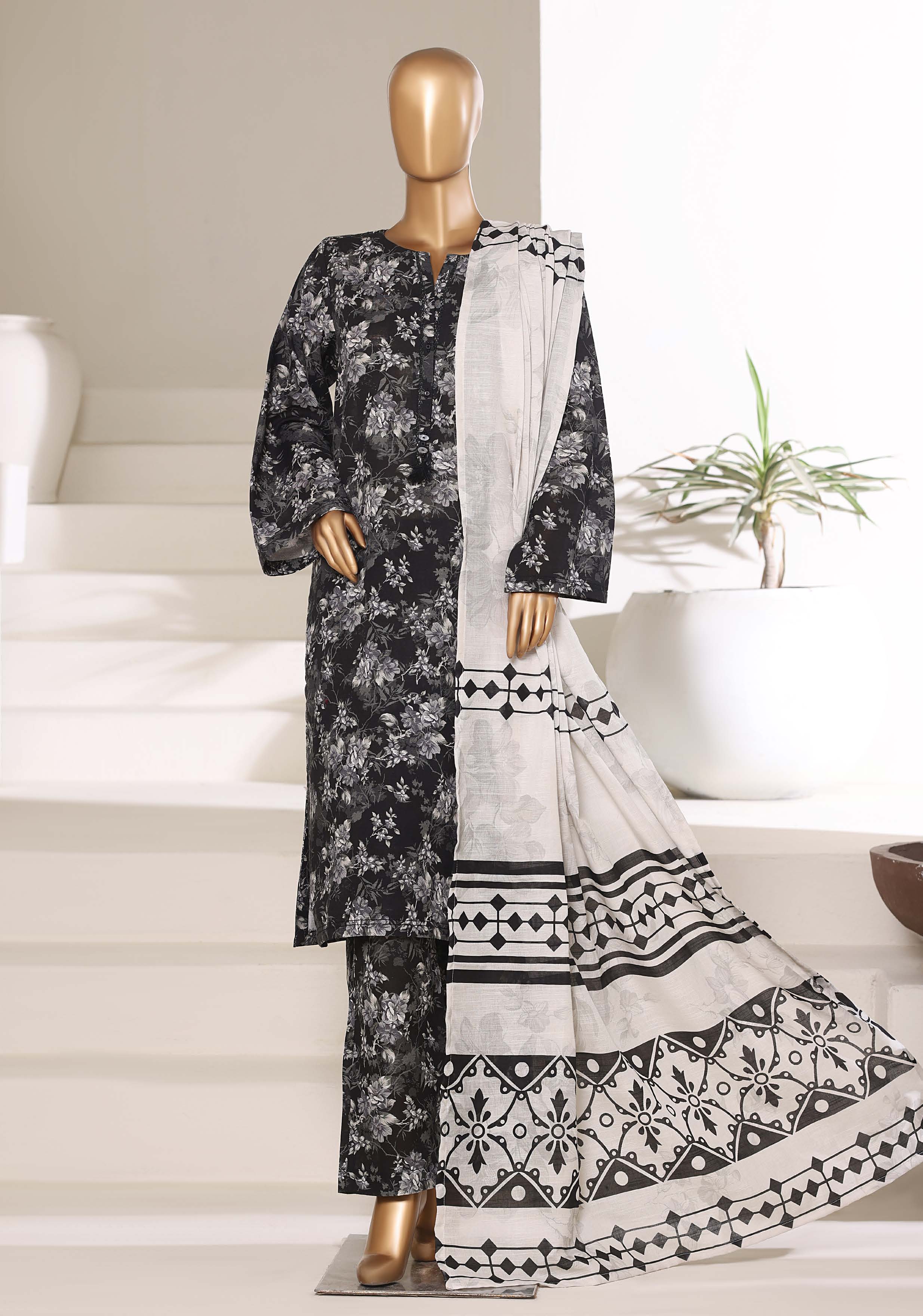Sadabahar Printed Khadder 3PCS Stitched Vol—4 Collection 2025 D-28