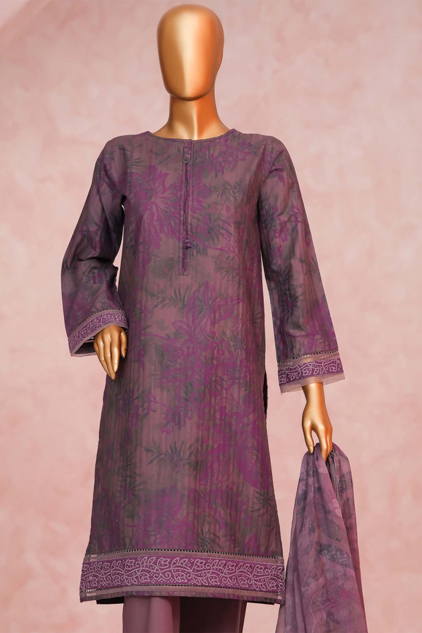 Enchant By HZ Stitched 3 Piece Linnokara Prints Collection'2025-PLK-519