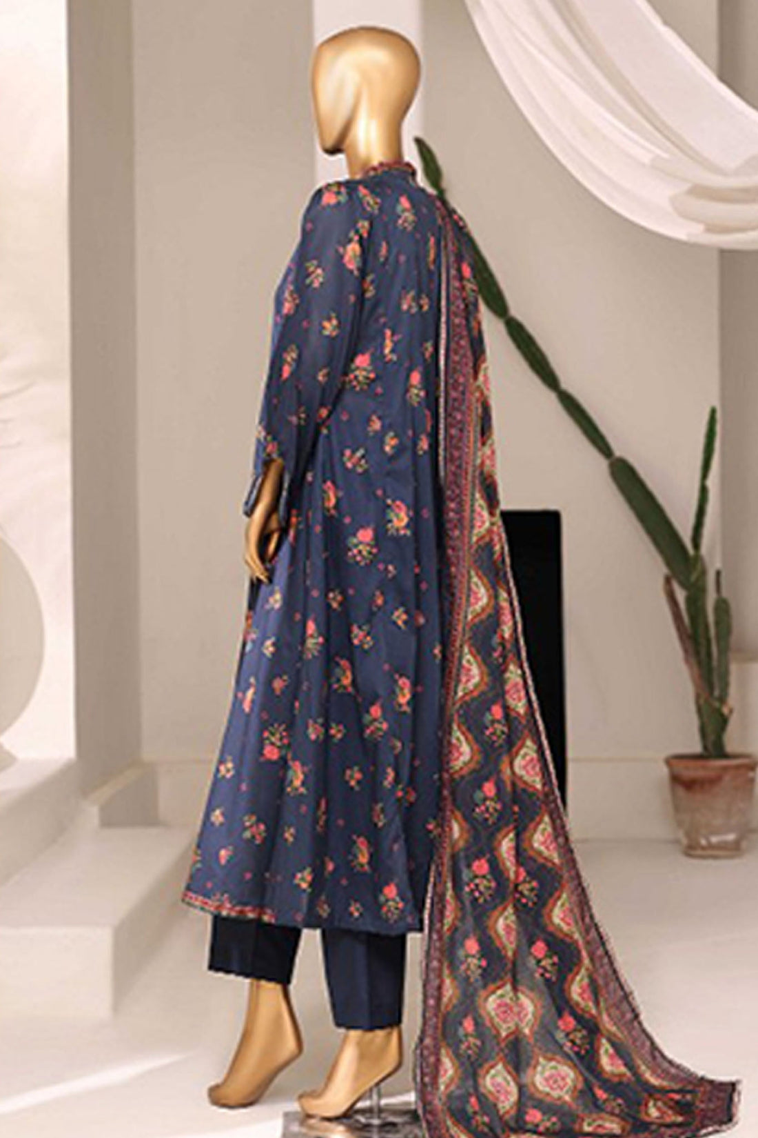 BIN SAEED Luxury Lawn Frock  Printed 3pcs Stitched Vol-01 3Piece Stitched COLLECTION 2026 D-#06