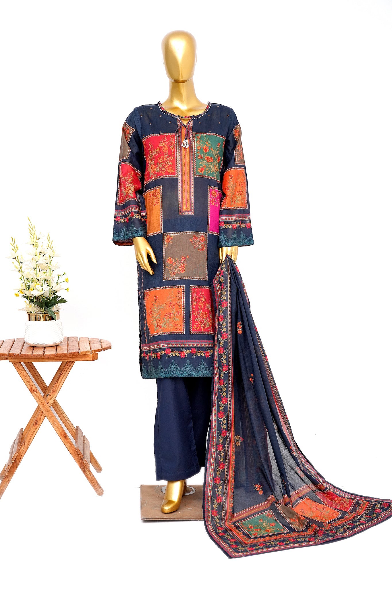 BIN SAEED Luxury Lawn Printed 3pcs Stitched Vol-30 3Piece Stitched COLLECTION 2026 D#-105