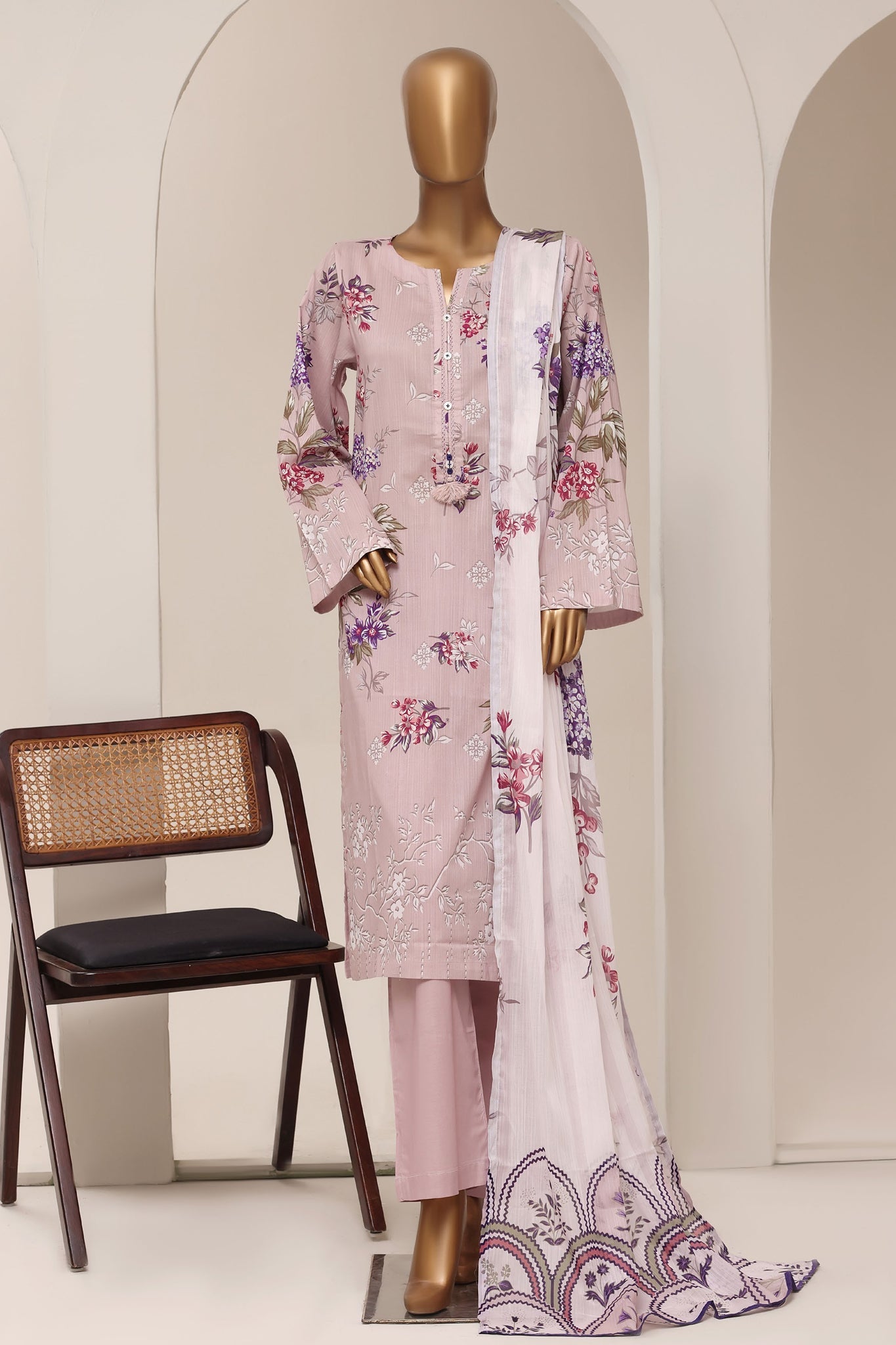 Sadabahar Lawn Printed Vol-13 3Piece Stitched Collection 2026 D#-01