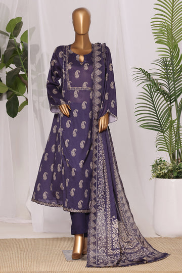 BIN SAEED Luxury Lawn Frock  Printed 3pcs Stitched Vol-01 3Piece Stitched COLLECTION 2026 D-#15