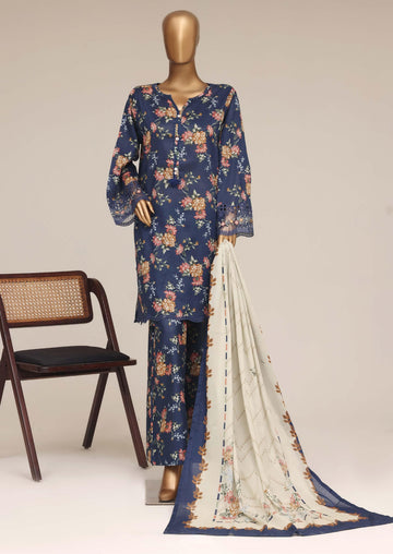 Sadabahar Malika Embroidery Lawn Short Length 3Piece Stitched Vol-10 Collection 2026 D#04