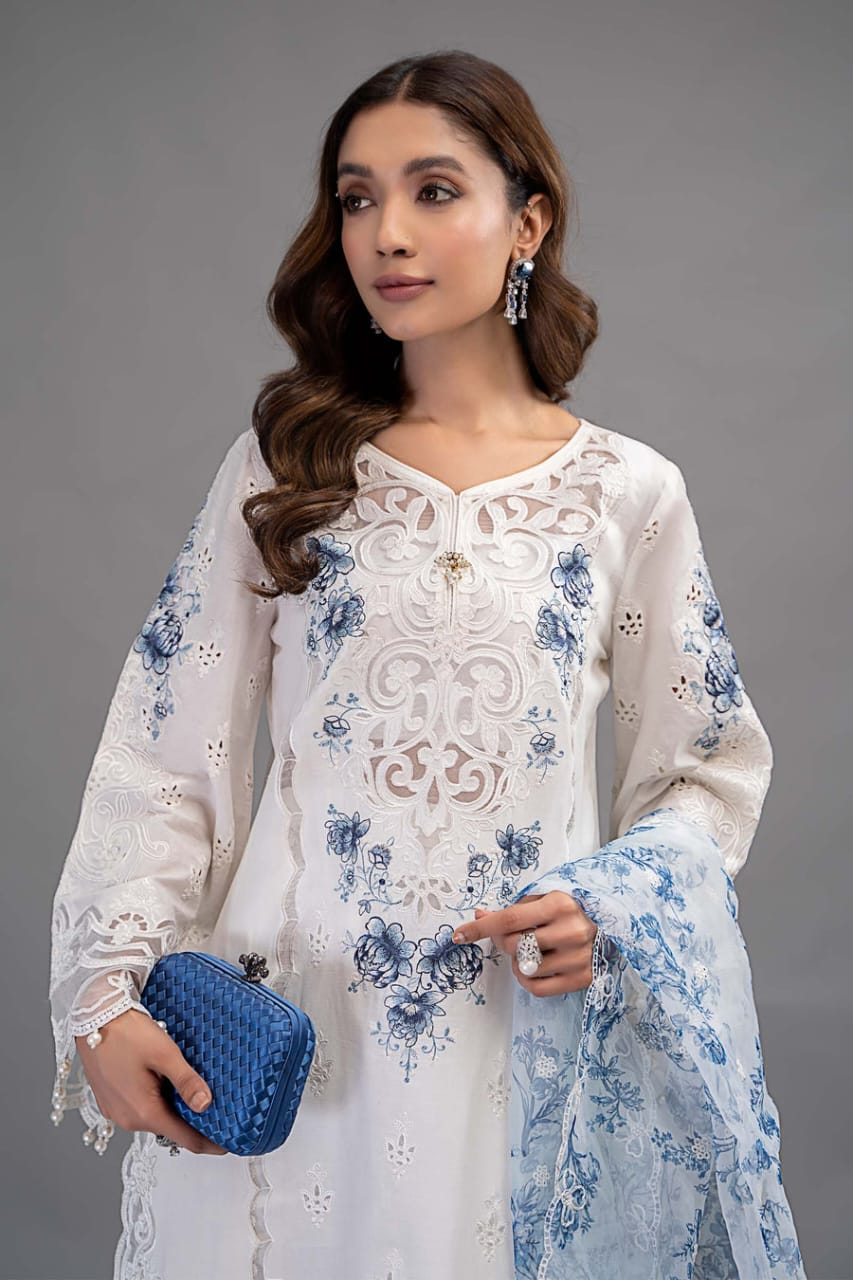 Maria B Luxury 3Piece Rtw Lawn Collection Collection 2025 MBLE-3204