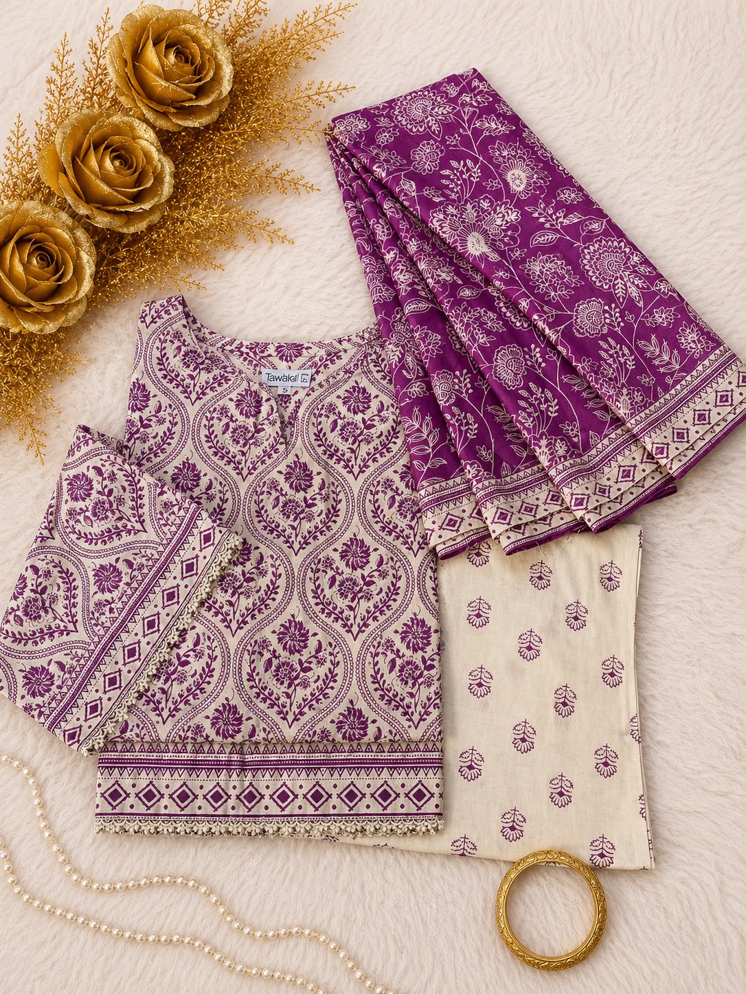 Tawakkal Luxury Lawn Printed 3pcs Stitched Vol-01 3Piece Stitched COLLECTION 2026 D#-18