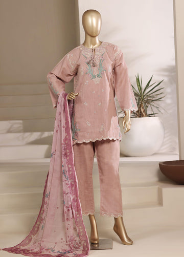 Sadabahar Festive Luxury Lawn Cotton Embroidery 3Piece Stitched COLLECTION 2026. D-04