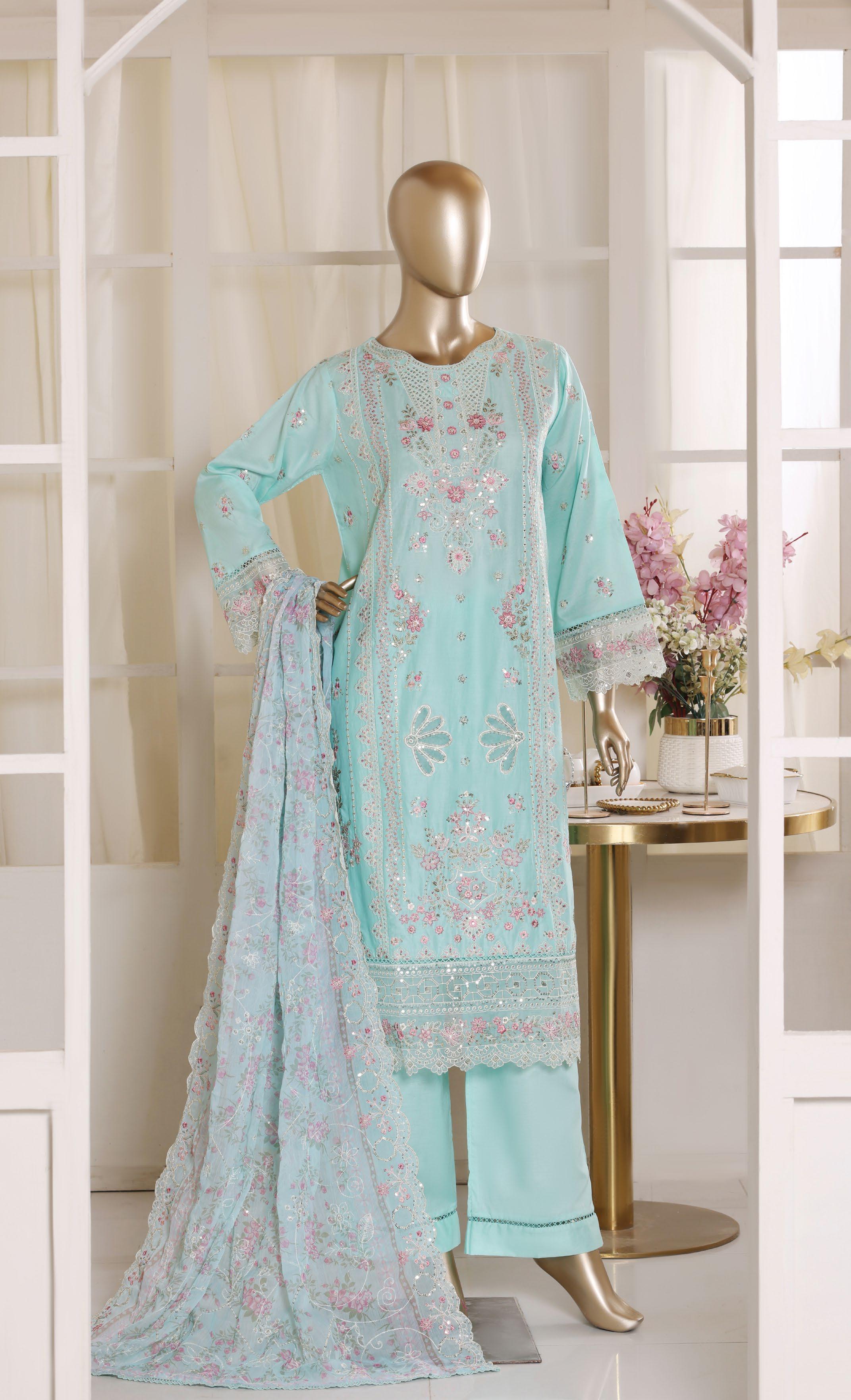 Bin Saeed Luxury Laserkari Heavy Embroidery Festive Vol-02 3Piece Stitched Collection 2026 D#-24