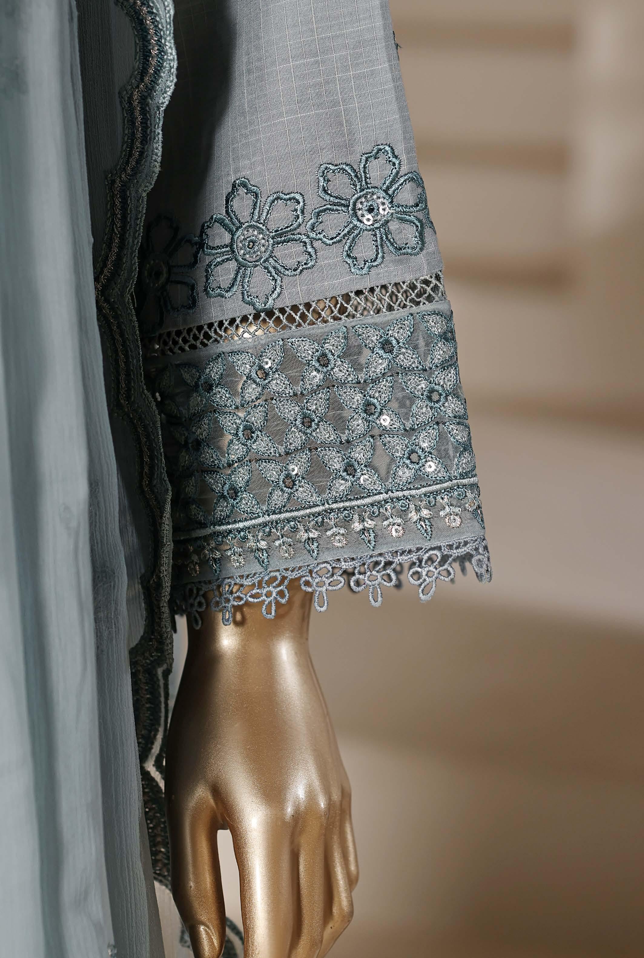 Sadabahar Luxury Slub Viscous Lawn Embroidery With Chiffon Embroidery Dupatta Stitched Vol-10 Collection 2026. LEL-06