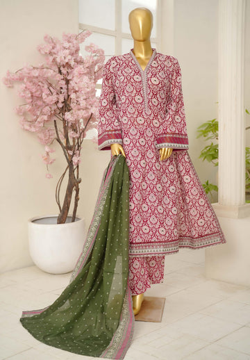 Bin Saeed Luxury Peplum Frock Style Embroidery 3Piece Stitched Vol-01 COLLECTION 2026. D#02