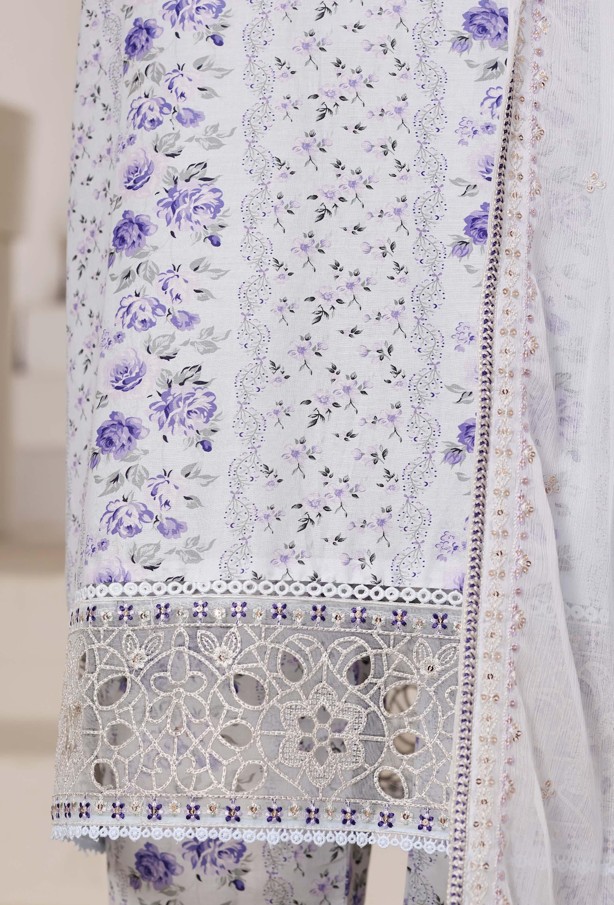 Sadabahar Luxury Regal Lawn With Chiffion Embroidery Dupatta 3Piece Stitched Vol-02 Eid Festive Edition Collection 2026. D#-04