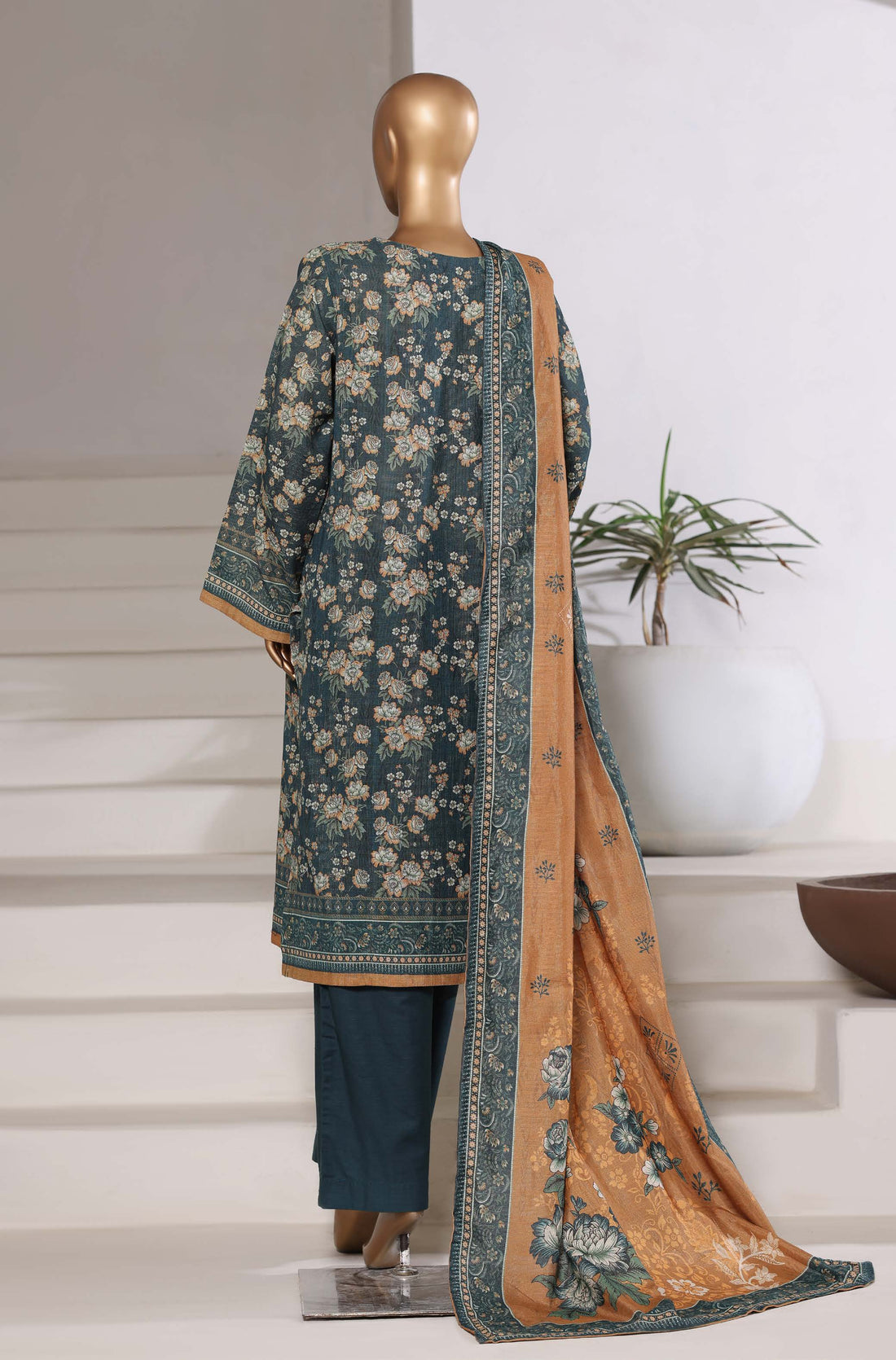 Sadabahar Shimmer Printed Khadder 3PCS Stitched Vol—2 Collection 2025 D-11