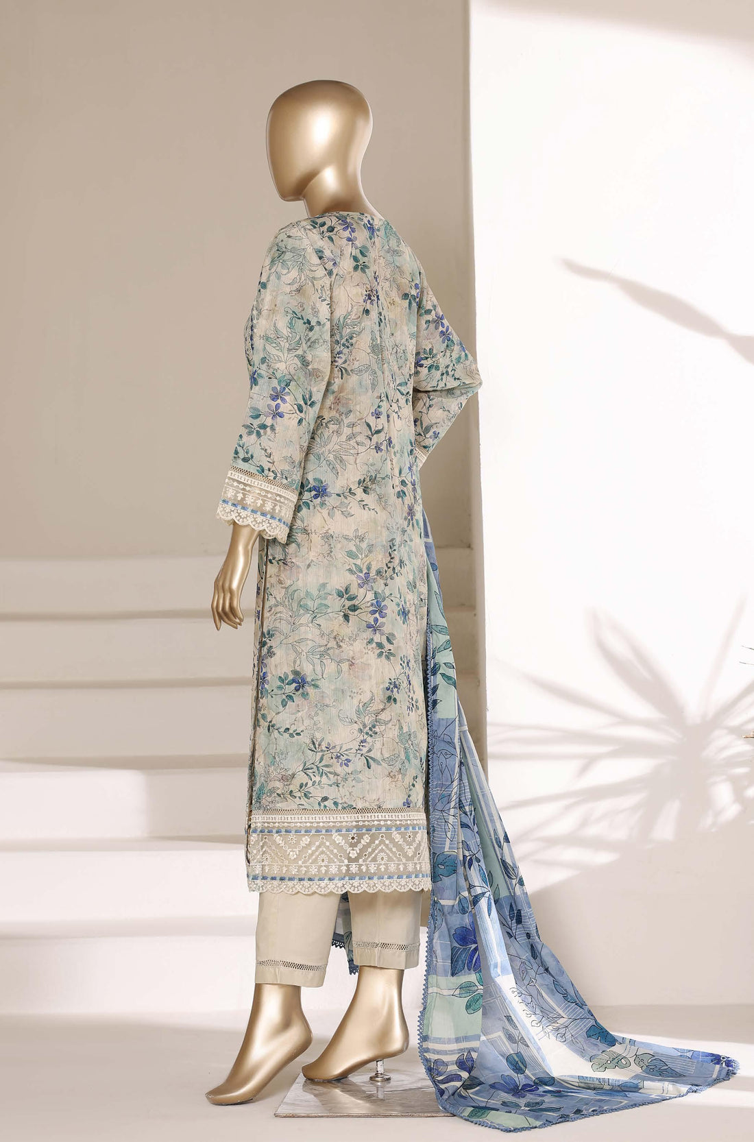 Sadabahar Luxury Signature  Lawn Embroidery 3Piece Stitched Vol-04 COLLECTION 2026. D-10