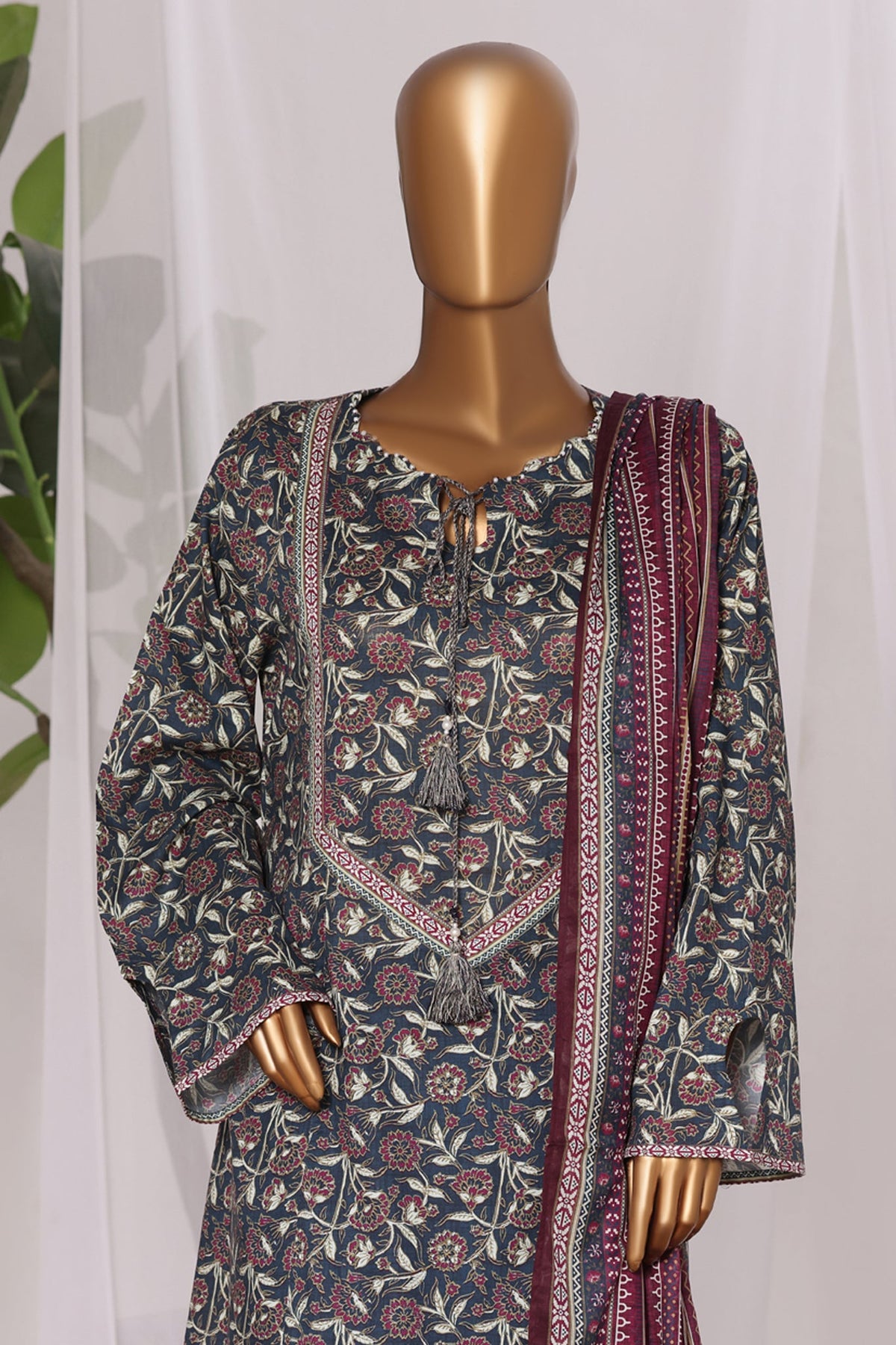 BIN SAEED Luxury Lawn Frock  Printed 3pcs Stitched Vol-01 3Piece Stitched COLLECTION 2026 D-#16