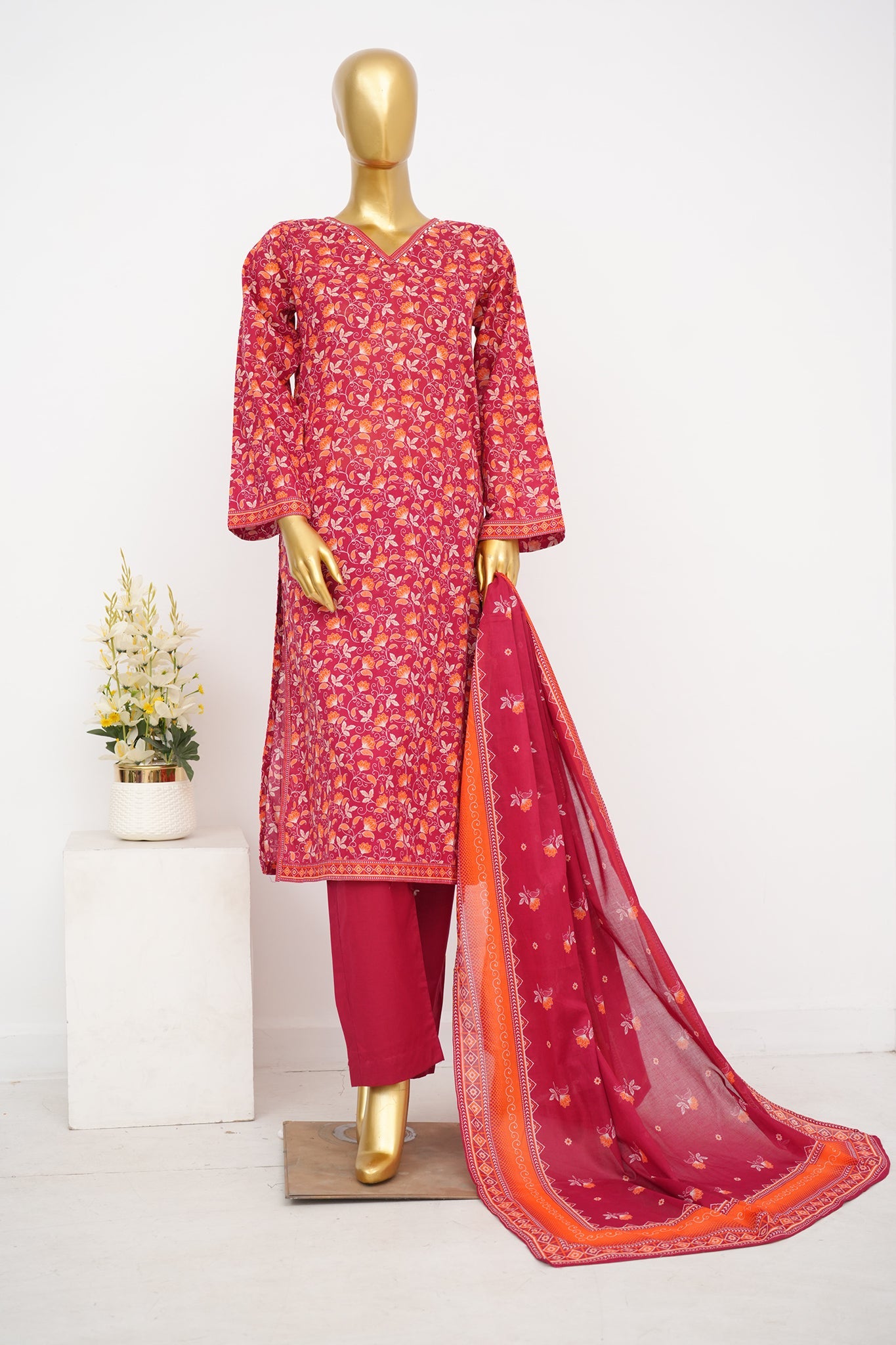 BIN SAEED Luxury Lawn Printed 3pcs Stitched Vol-30 3Piece Stitched COLLECTION 2026 D#-113