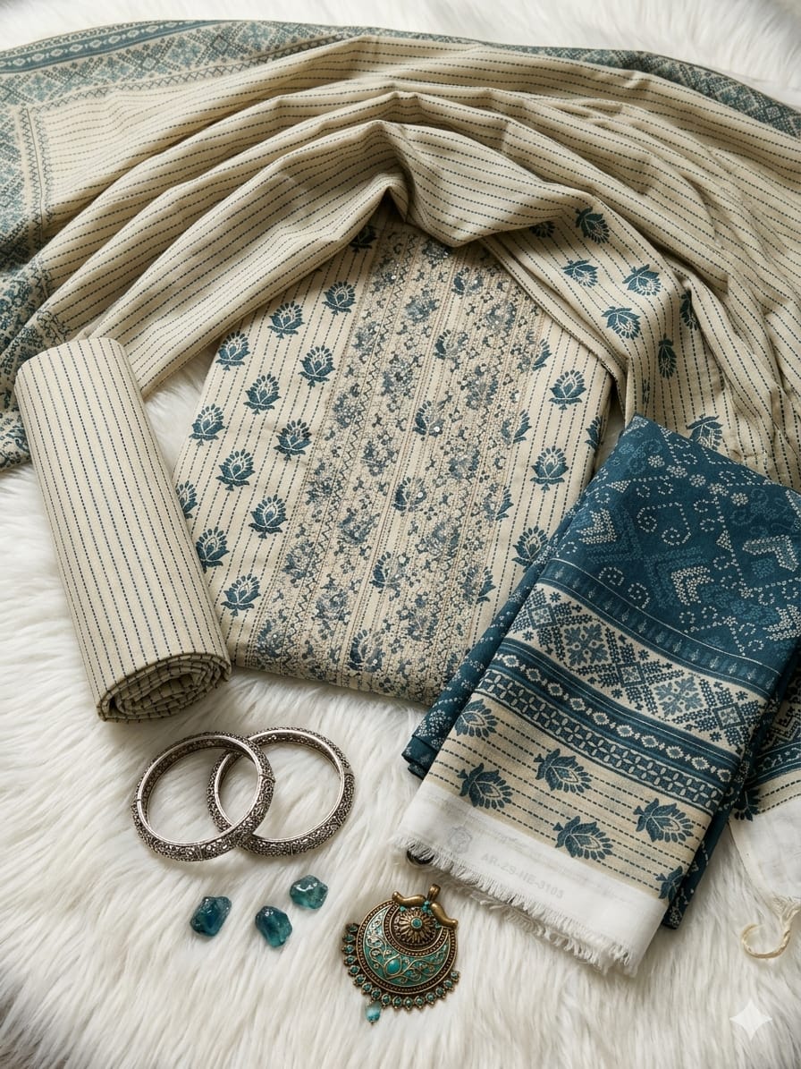 Daily Wear by HZ Textiles Embroidered Lawn Suit Unstitched 3 Piece 2026 DEC - 01