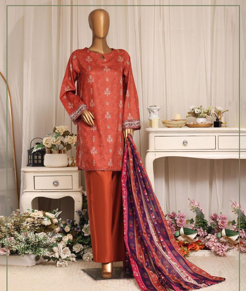 HZ Daily Wear Luxury Lawn Printed Vol-12 3Piece Stitched Collection 2026 D#-05