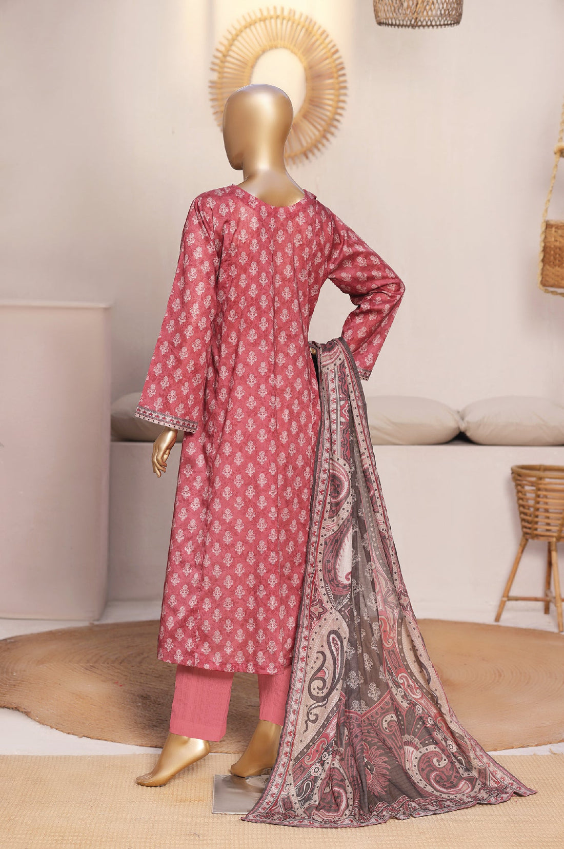 BIN SAEED Luxury Lawn Frock  Printed 3pcs Stitched Vol-01 3Piece Stitched COLLECTION 2026 D-#07