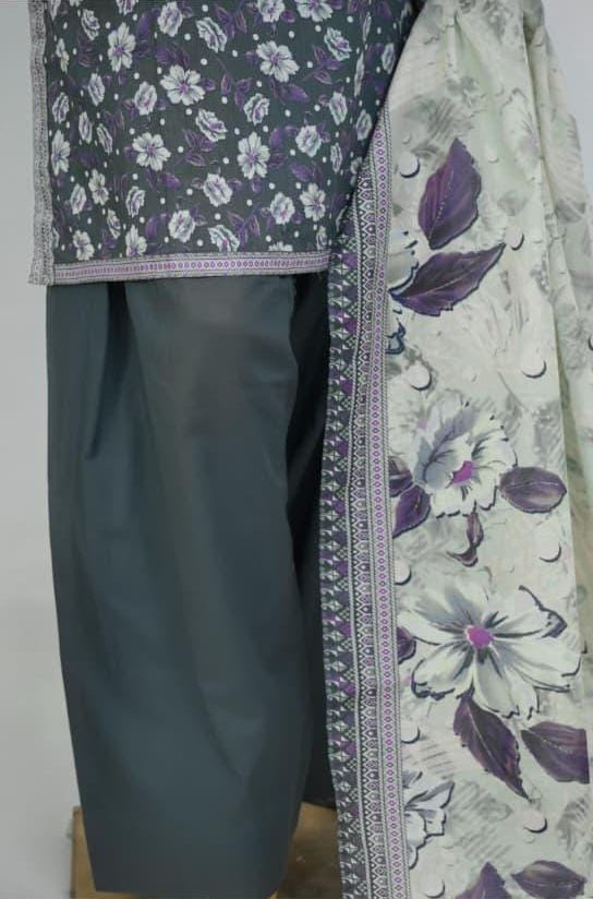 BIN SAEED Luxury Lawn Printed With Farshi Shalwar 3Piece Stitched COLLECTION 2026 D-#19
