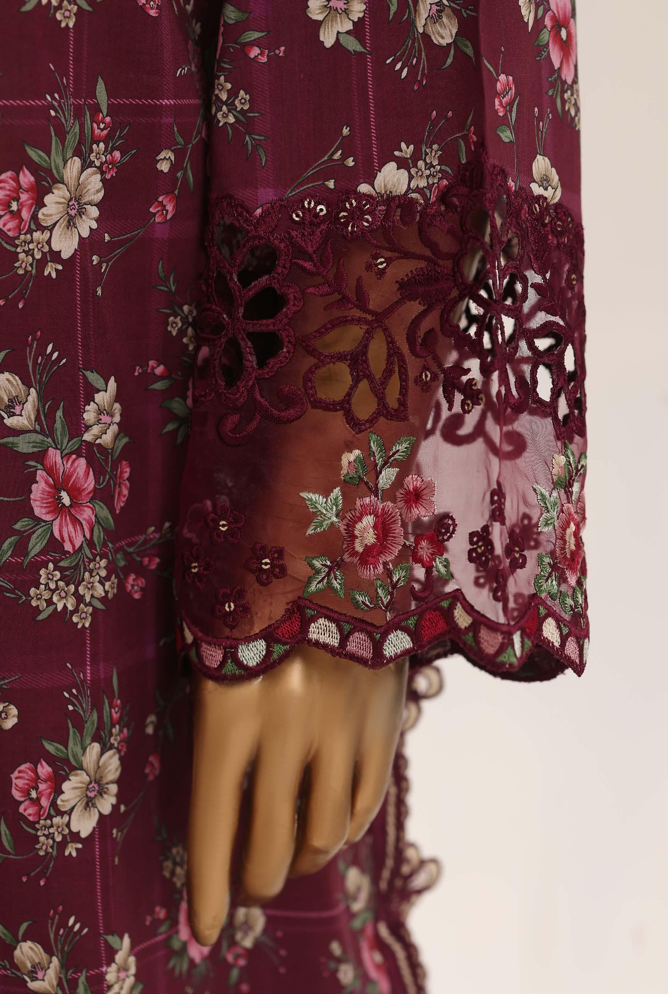 Sadabahar Malika Embroidery Lawn Short Length 3Piece Stitched Vol-08 Collection 2026 D#04