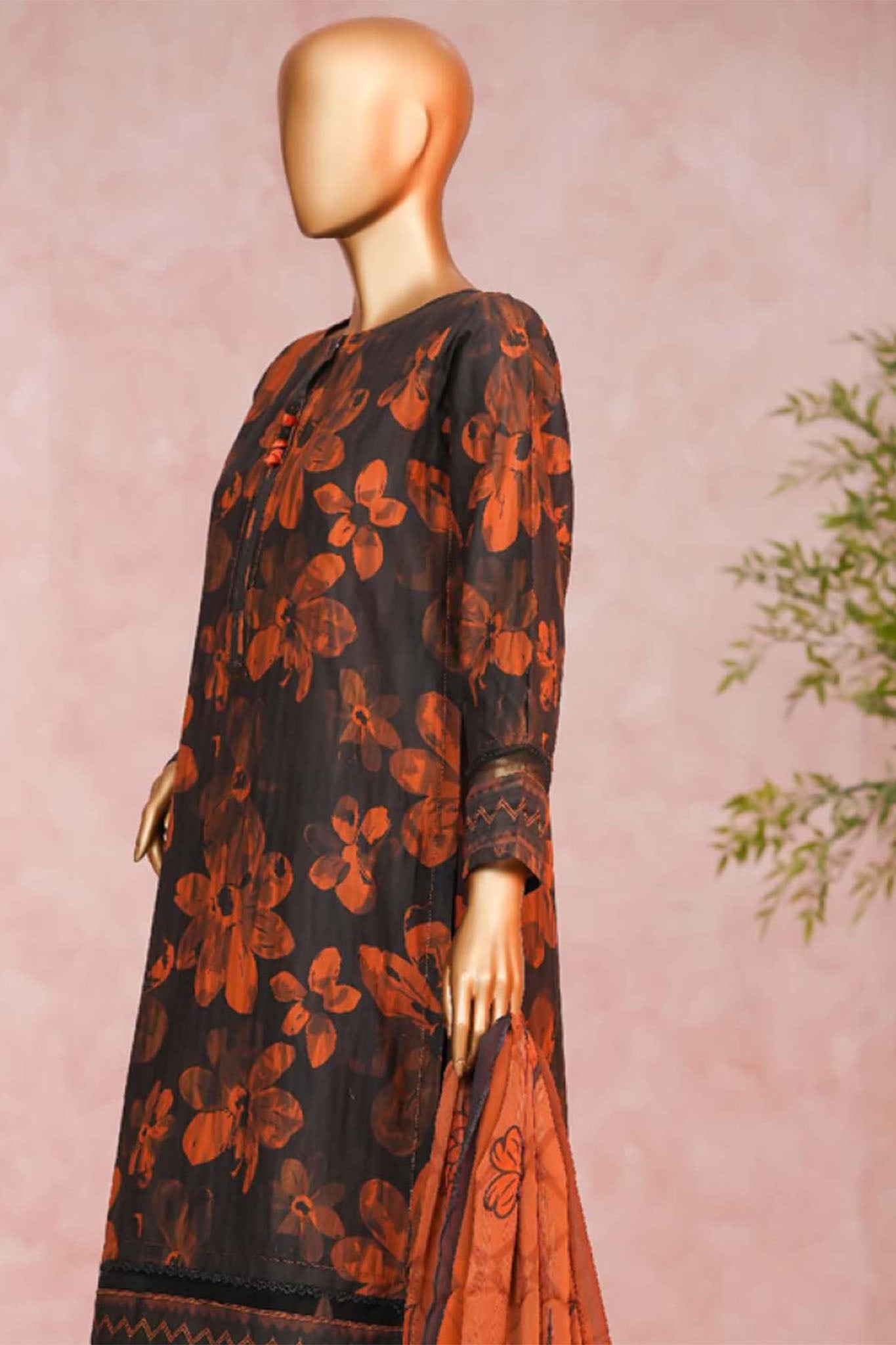 Enchant By HZ Stitched 3 Piece Linnokara Prints Collection'2025-PLK-514