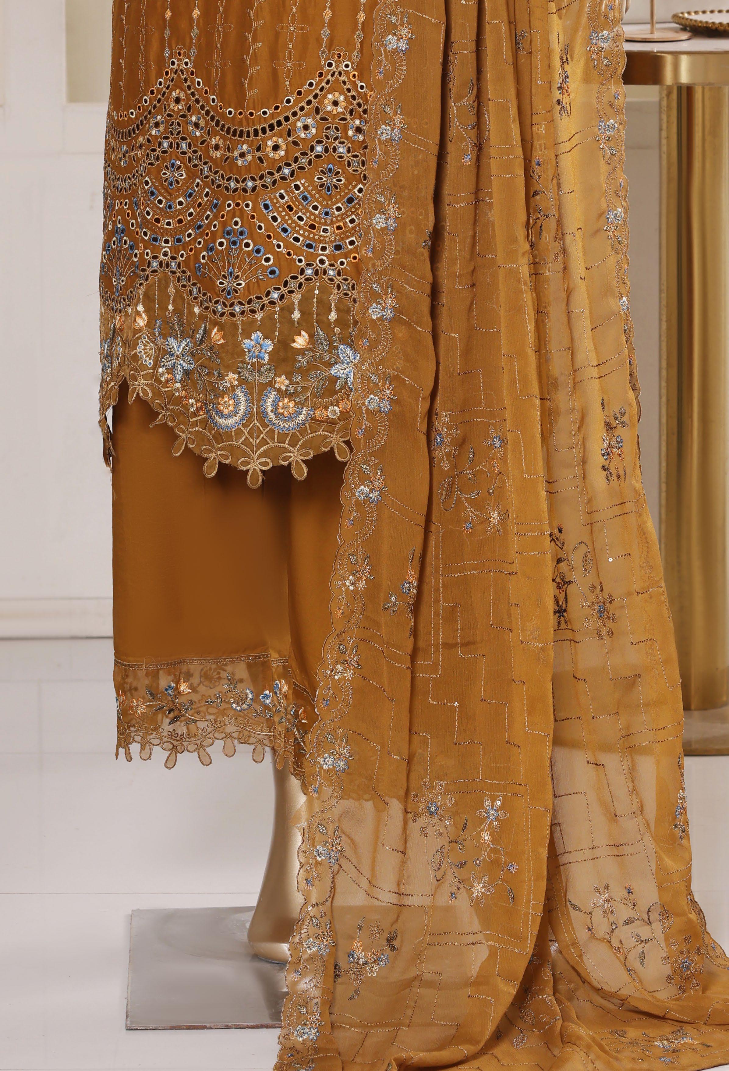 Bin Saeed Luxury Laserkari Heavy Embroidery Festive Vol-02 3Piece Stitched Collection 2026 D#-25
