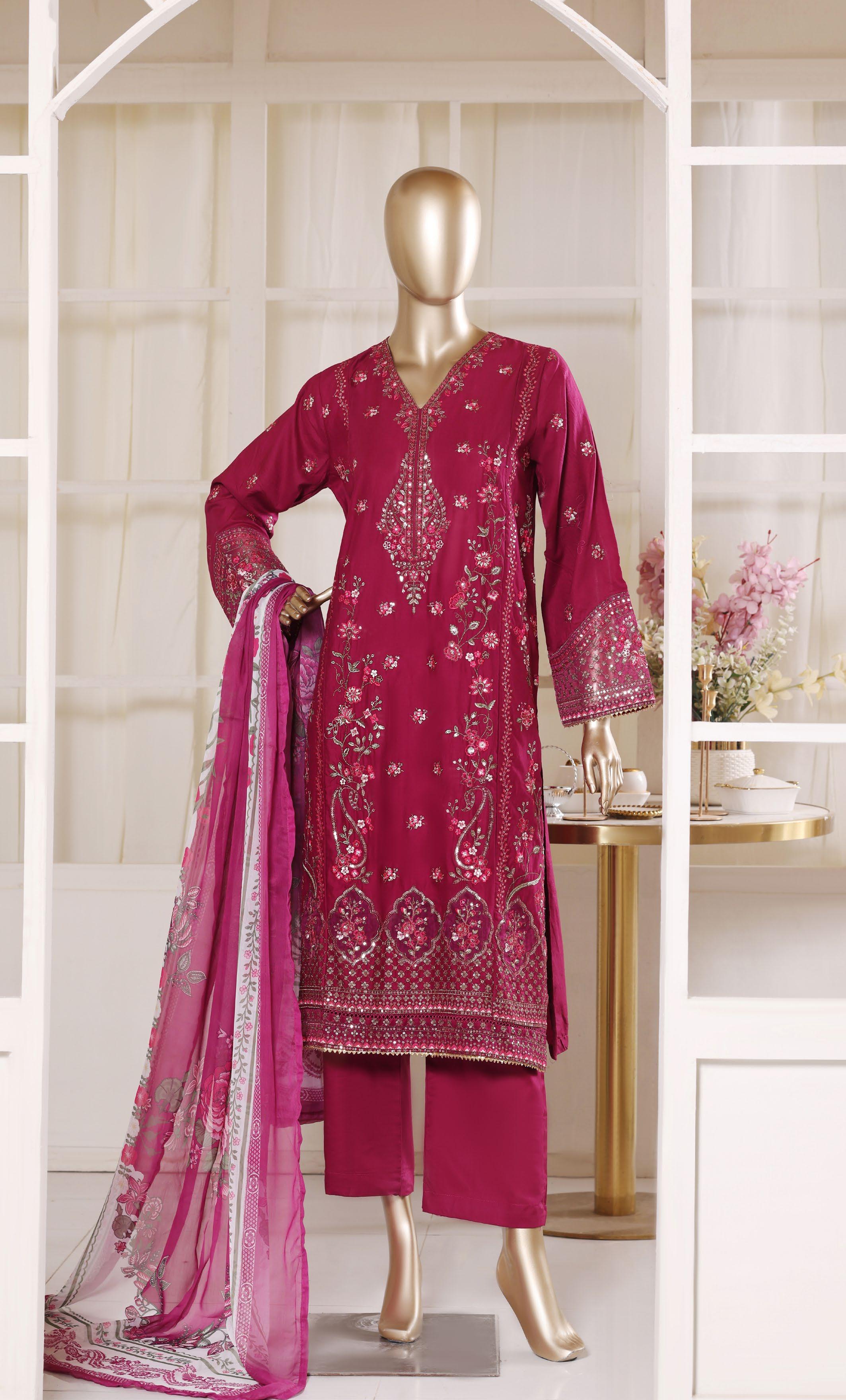 Bin Saeed Luxury Laserkari Heavy Embroidery Festive Vol-02 3Piece Stitched Collection 2026 D#-29