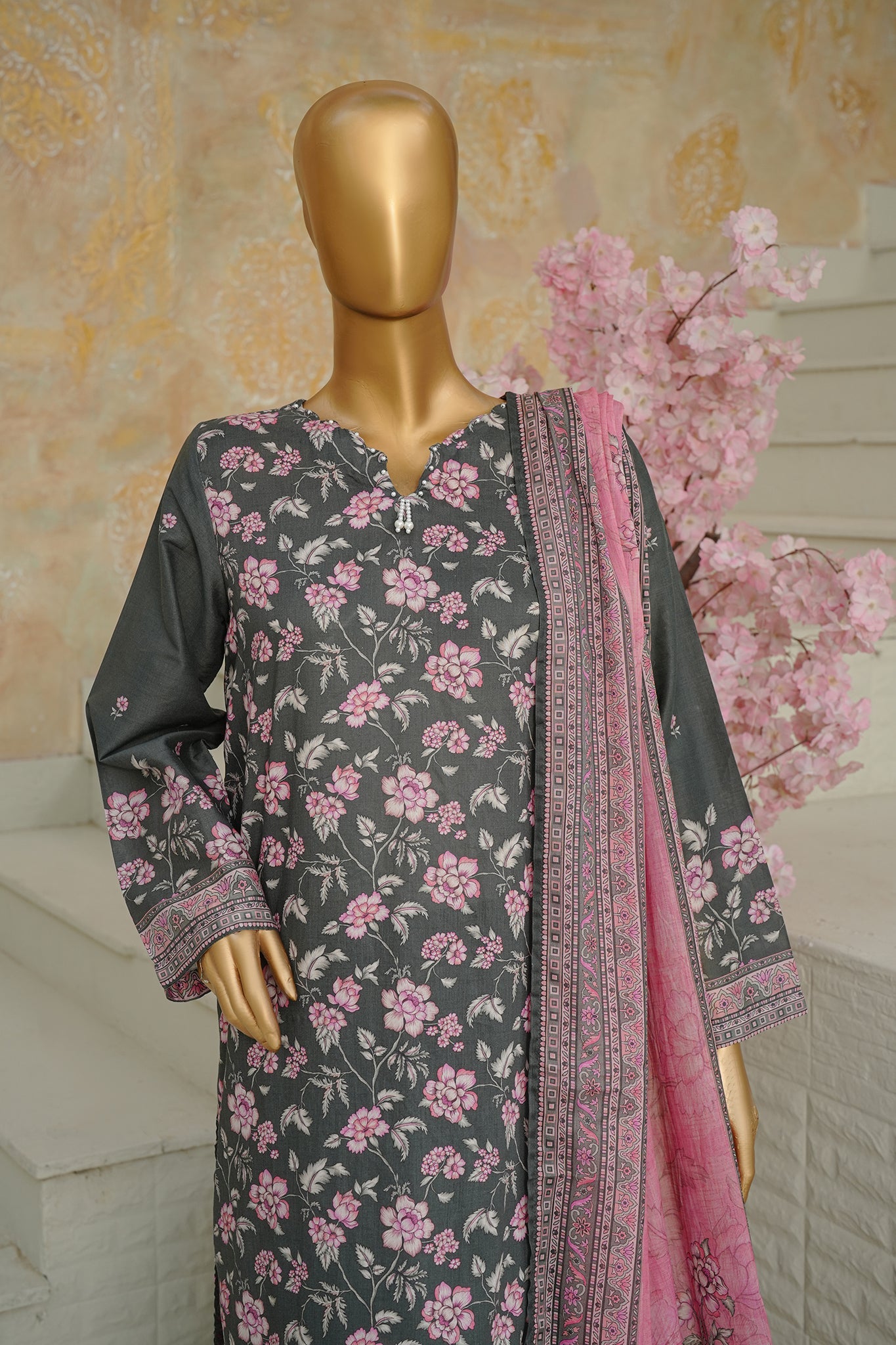 BIN SAEED Luxury Lawn Printed 3pcs Stitched Vol-18 3Piece Stitched COLLECTION 2026 D-#52
