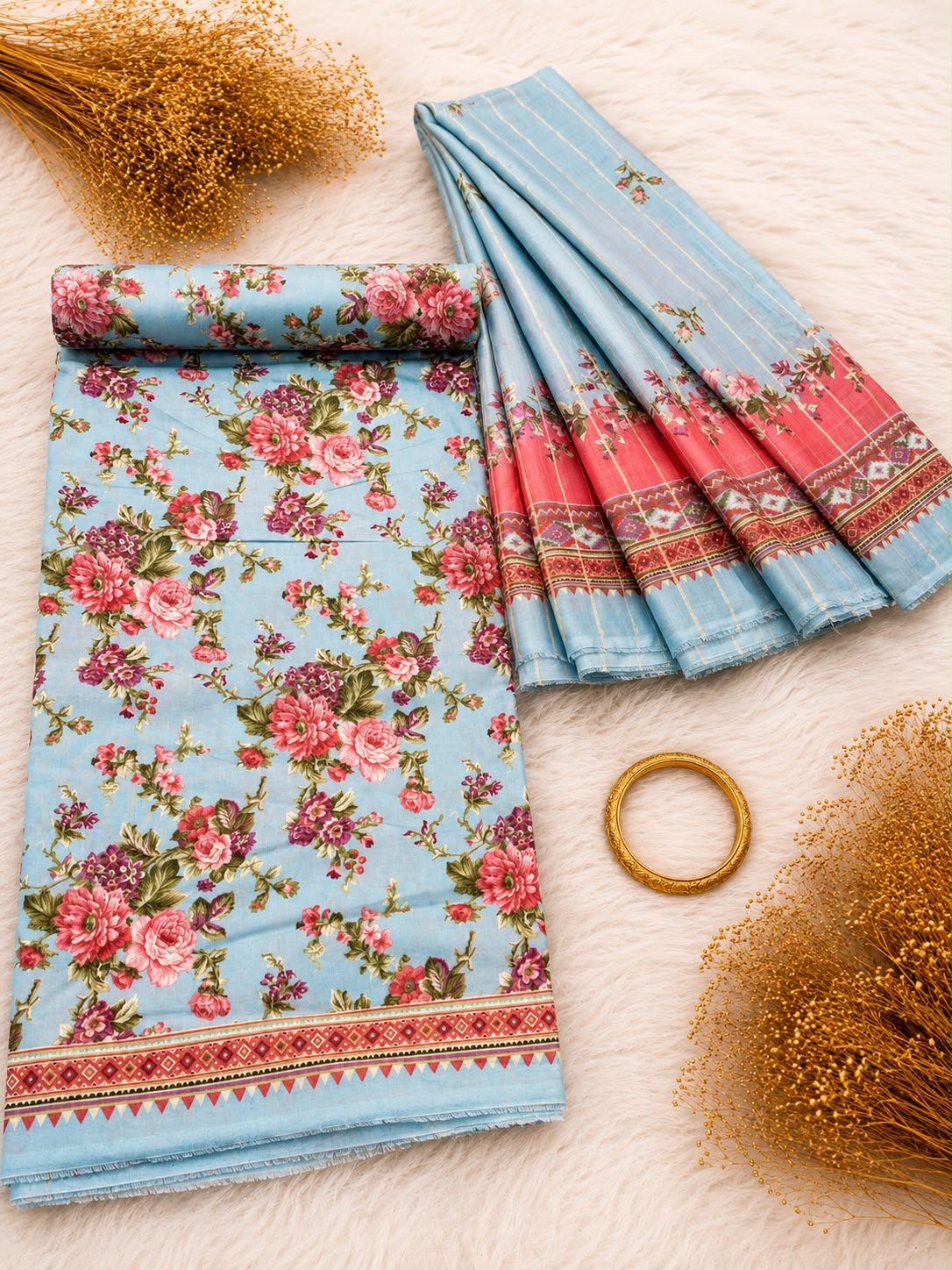 BIN SAEED Luxury Lawn  Digital Printed 3Piece Unstitched_ COLLECTION 2026 D#-46