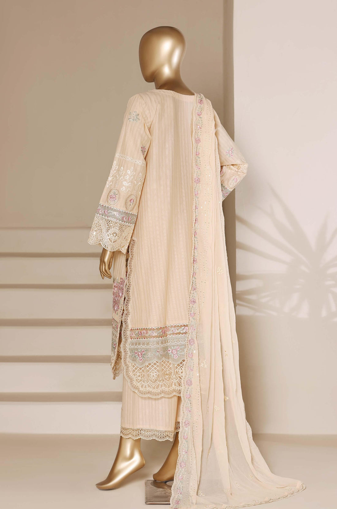 Sadabahar Luxury Slub Viscous Lawn Embroidery With Chiffon Embroidery Dupatta Stitched Vol-05 Collection 2026. LEL-19