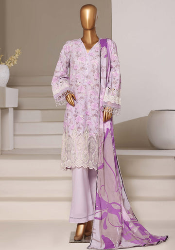 Sadabahar Luxury Fussion Lace Cut Work Lawn Embroidery 3Piece Stitched COLLECTION 2026. D-06