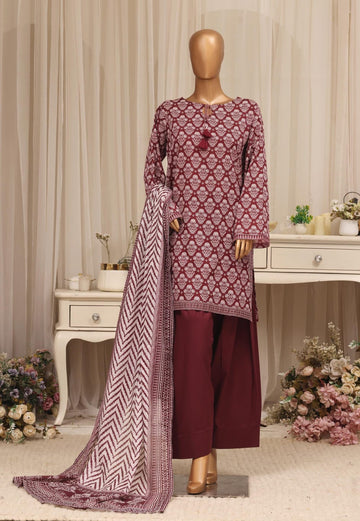 BIN SAEED Luxury Lawn Printed With Farshi Shalwar 3Piece Stitched COLLECTION 2026 D-#18
