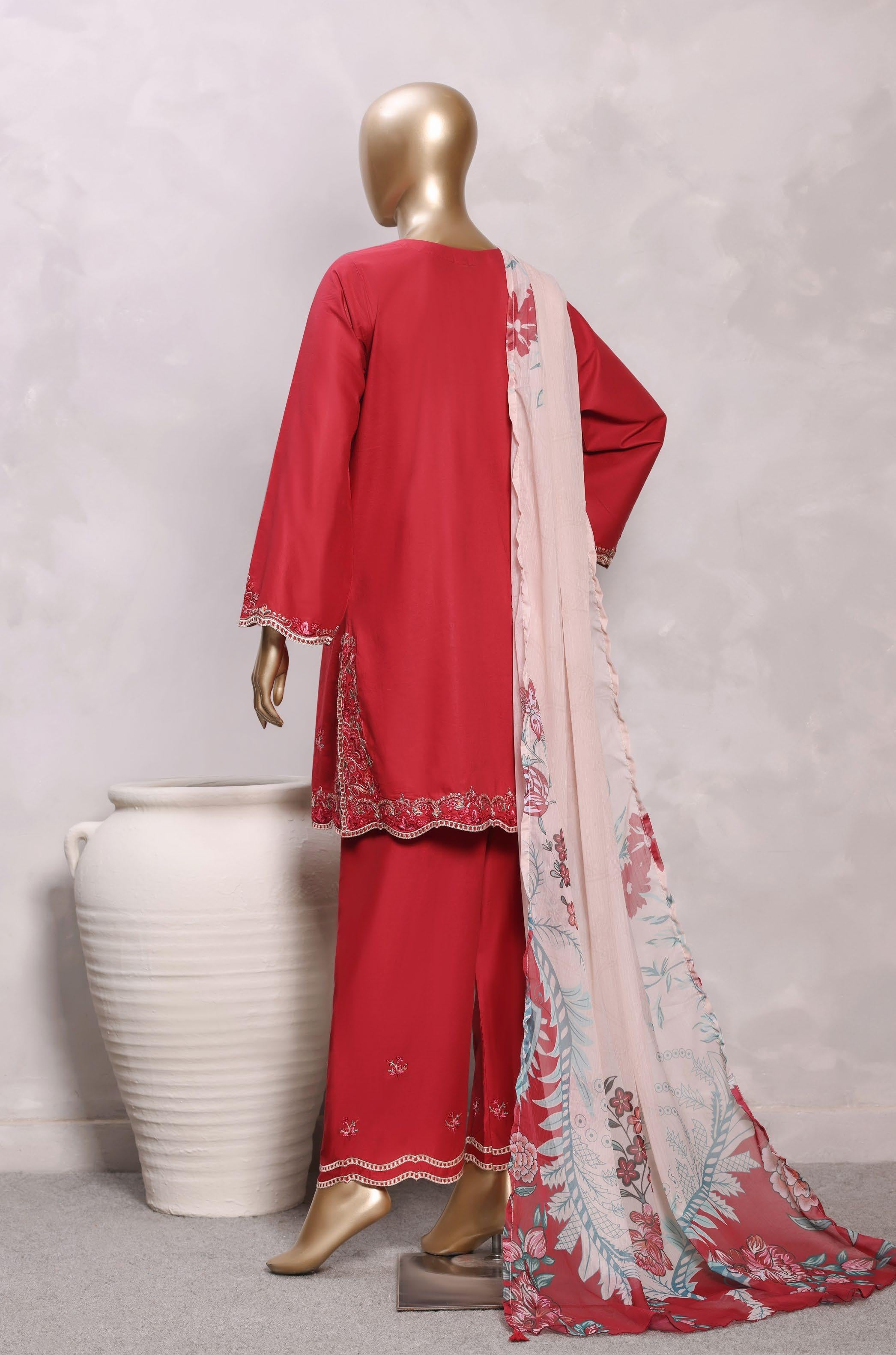 Sadabahar Luxury Eclair Solid Lawn Embroidery 3Piece Stitched Collection ECL-1020